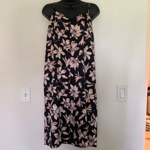 Madewell floral print silky dress